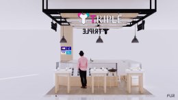 ออกแบบ 3D ร้านจำหน่ายมือถือ ร้าน TRIPLE SHOP จ.ชัยภูมิ